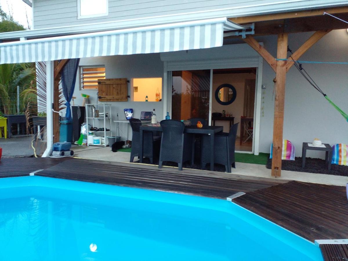 Chambre Chez L'Habitant Avec Piscine Privative Et Vue Panoramique Sur La Mer Des Caraibes Desmarinieres Dış mekan fotoğraf
