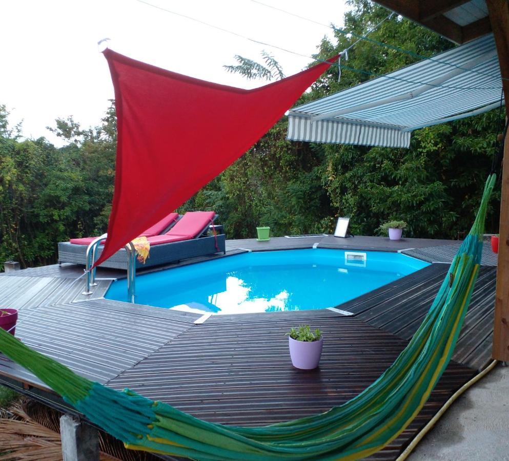 Chambre Chez L'Habitant Avec Piscine Privative Et Vue Panoramique Sur La Mer Des Caraibes Desmarinieres Dış mekan fotoğraf